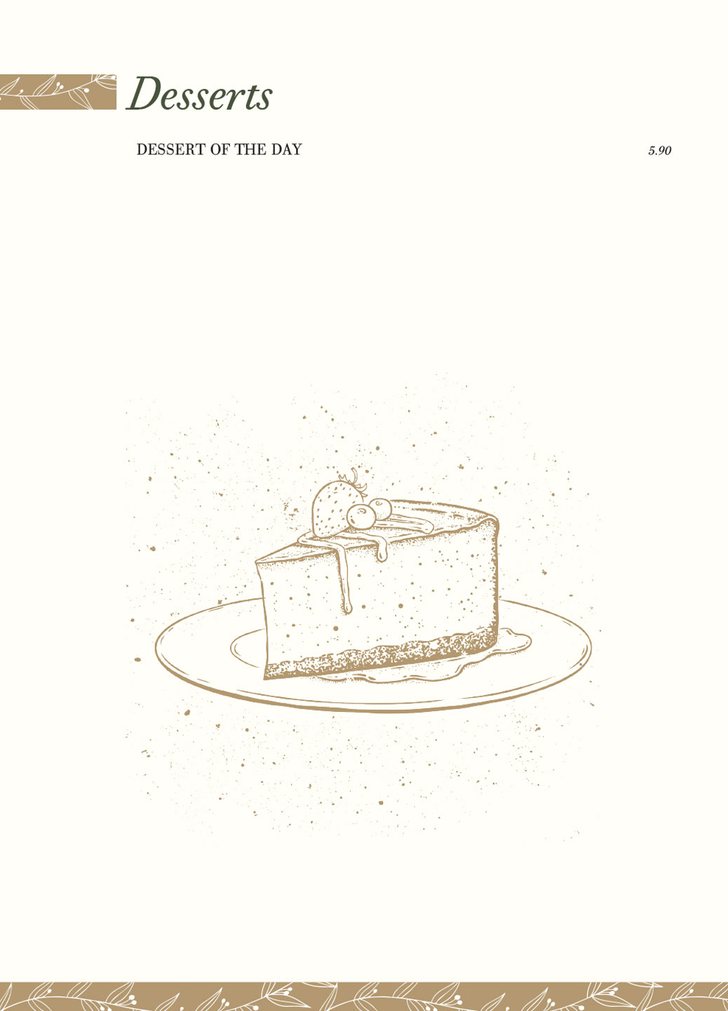 Elia A La Carte Menu - Deserts